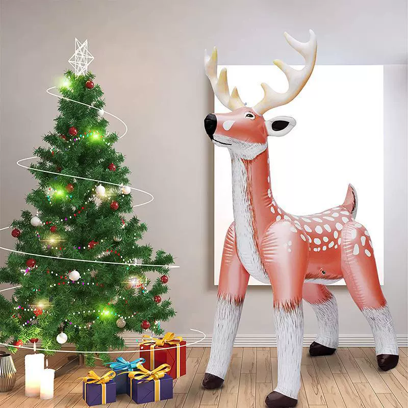 Новые надувные рождественские олени светящиеся украшения олени рождественские украшения Лось светящиеся олени рождественские украшения