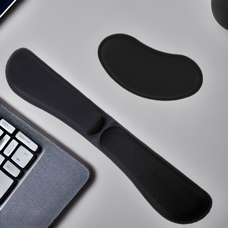 Rubber Wrist Rest Mouse Pad Set, Solid Color Keyboard Wrist Support, Memory Foam Laptop Wrist Rest, Slow Rebound Rubber Wrist Rest Mouse Pad Set, Solid Color Keyboard Wrist Support, Memory Foam Laptop Wrist Rest, Slow Rebound