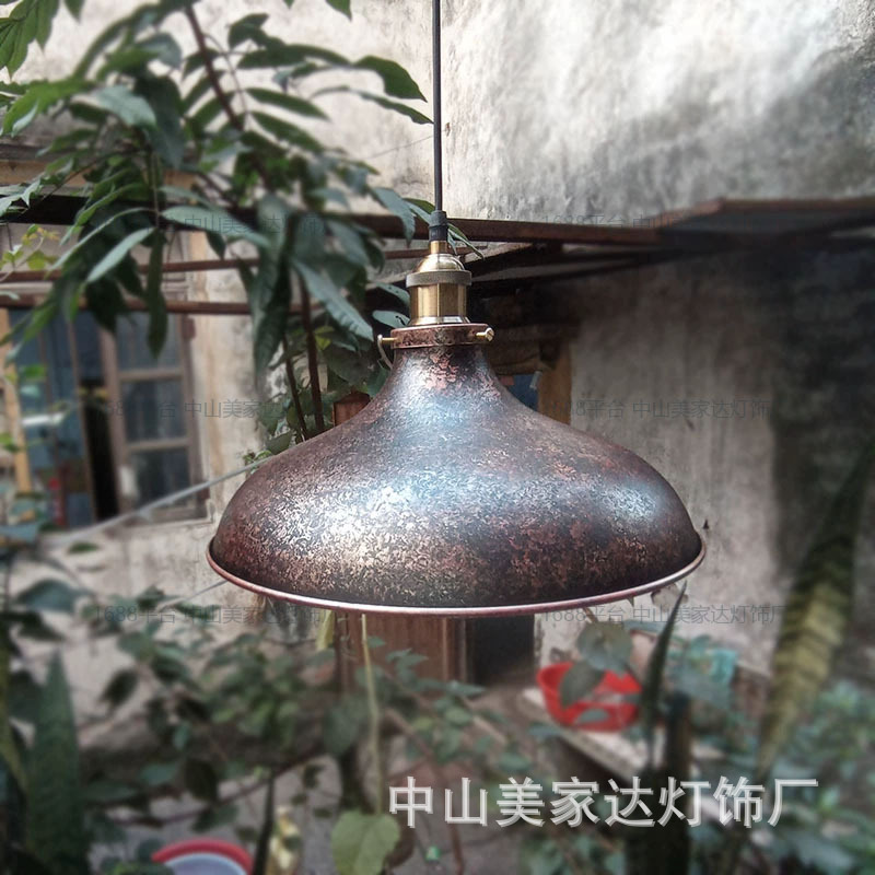 复古工业风美式乡村民宿餐厅吊灯北欧简约铁艺咖啡酒吧做旧中古风