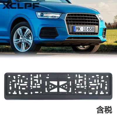 Cross-border European license plate frame plastic license plate frame European single-sided half-open license plate frame