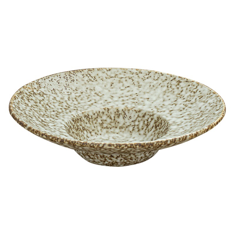 Sombrero de paja Gran colección de tazones de comida occidental de cerámica europea retro restaurante de ensaladera de alto valor tazón de sopa vajilla al por mayor