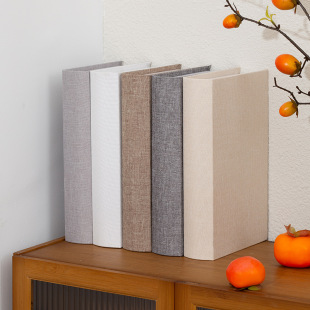 Arc Chinese Fake Book Pure Color Simulation Model Room Restaurant Decoration Linen Window Props Book Model