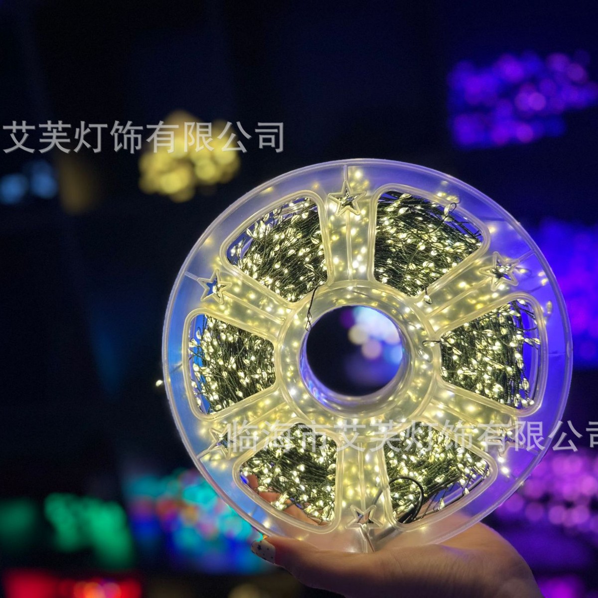 跨境LED圣诞鞭炮灯小红书同款蜈蚣脚铜线灯串室内外节日装饰彩灯