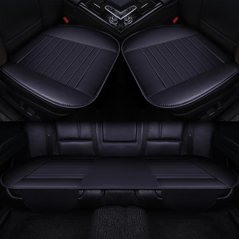 Seat cushion, seat cover — Universal Single Piece Breathable - three-piece-set-without-bamboo-charcoal-black