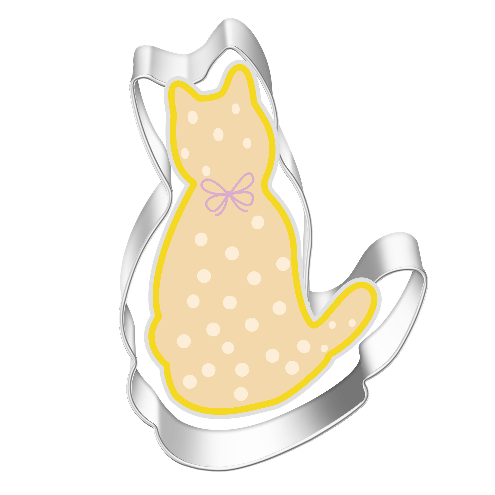 Acero inoxidable galleta molde de dibujos animados animales gatito ratón corte DIY pan al vapor herramienta para hornear