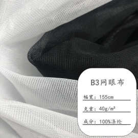 现货B3网纱 透气涤纶网布 户外帐篷蚊帐网防虫网过滤网眼布AB平布