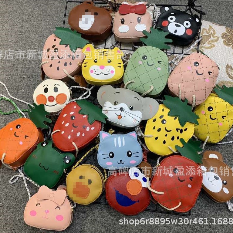 Bolso DE LOS NIÑOS nueva historieta Linda bolsa de mensajero del hombro de la moda mini bolso de los niños y niñas monedero al por mayor