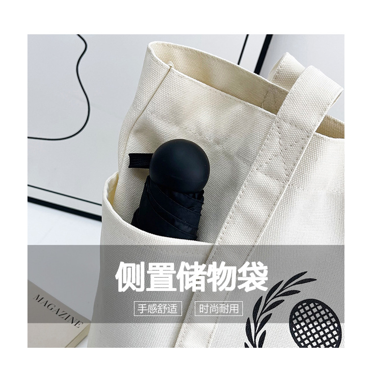 A new best-selling large-capacity casual canvas bag, a Korean-style fashionable and simple canvas bag for commuting to school undefined