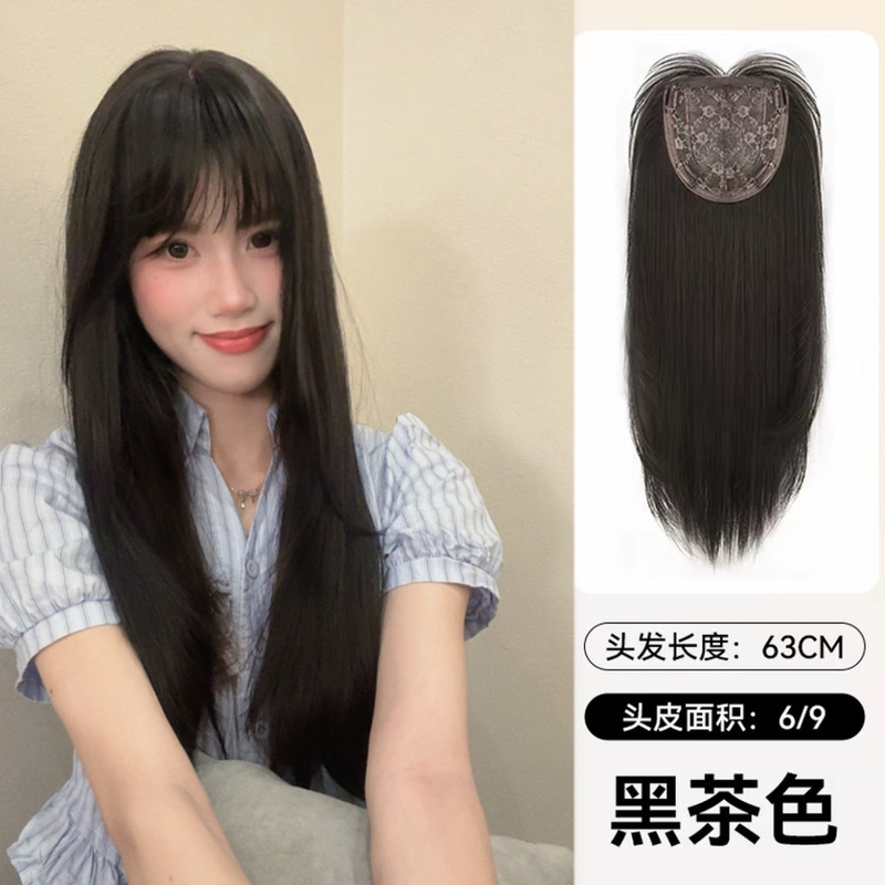 假发女免发网假发免醒发免打理无痕隐形超薄透气假发片增发量假发|undefined