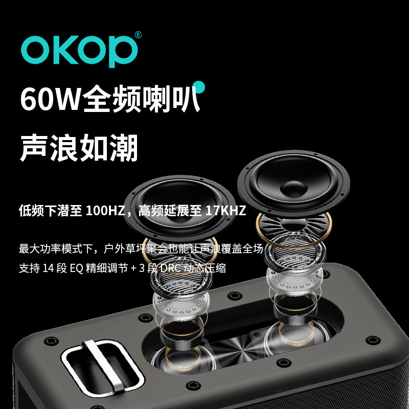 8001广场舞音箱大音量跨境户外卡拉OK手提蓝牙音响麦克风超长续航|undefined