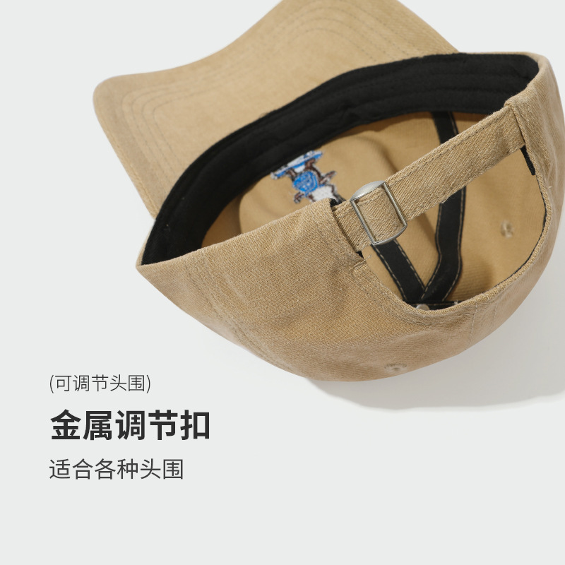 甜美可爱小熊滑板刺绣棒球帽休闲百搭帽子女秋冬季时尚男士鸭舌帽|undefined