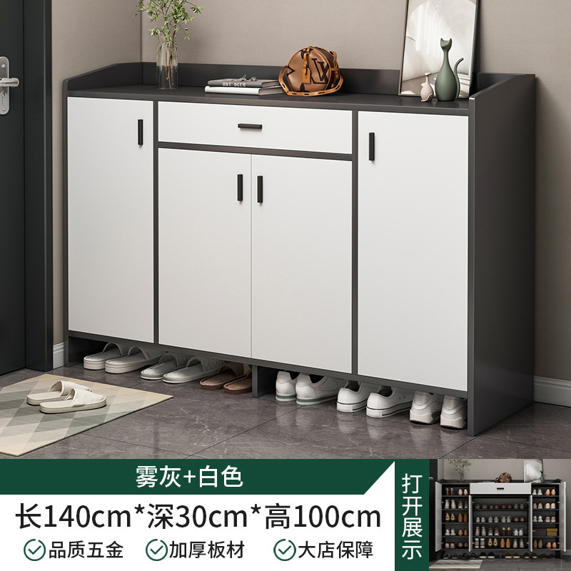 Gabinete de zapatos de puerta doméstica nuevo modelo 2024 explosivo corredor exterior de entrada en el armario de entrada integral de almacenamiento económico de zapatos estante