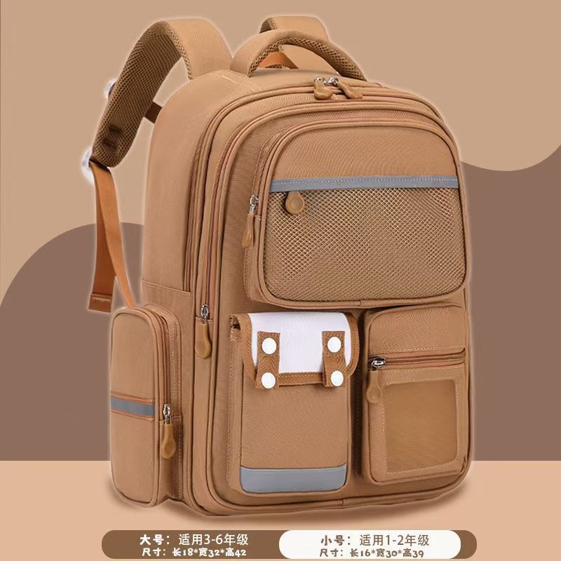 La nueva mochila de Kapibala es infantil, lindo, niño y niña, escuela primaria, mochila escolar, grado 1-6, mochila de reducción de carga, dibujos animados 5