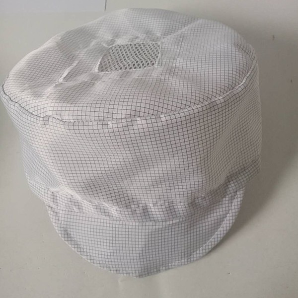 0.25网格静电帽无尘帽小格子电子厂 工作帽