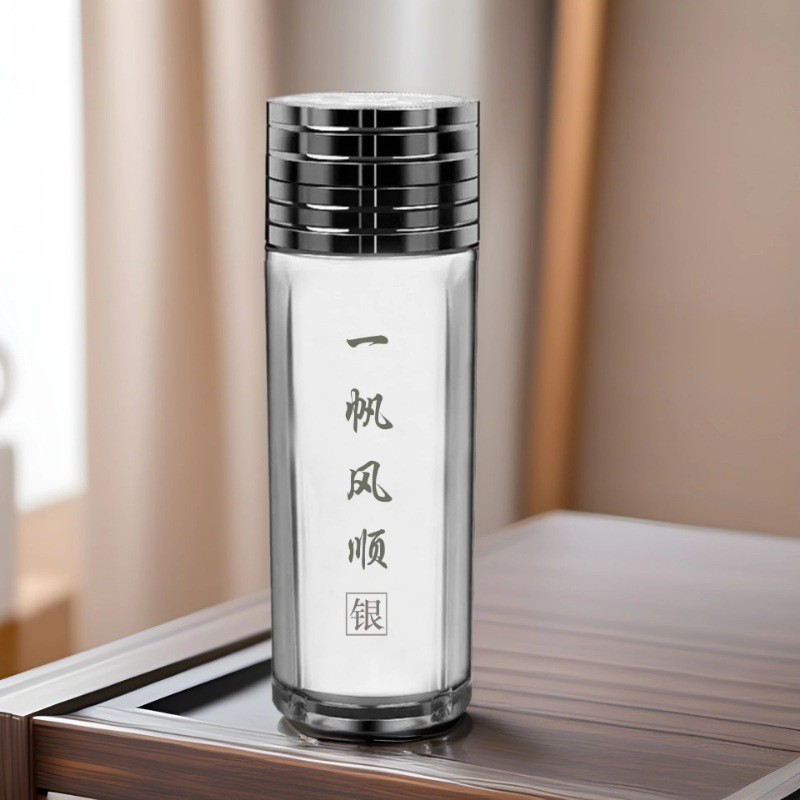 砭石银离子托玛琳李时珍水杯负离子耐摔弱碱性华佗高档送礼礼品杯