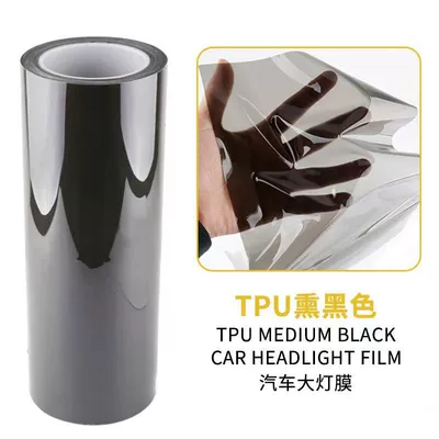Car headlight protective film, Film Tail Light Transparent Self-Healing - tpu-blackened-30cm15m-one-roll