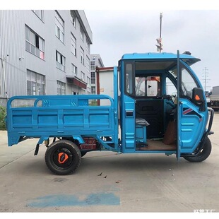 半封閉電動三輪車帶棚帶棚車成人代步載重農用貨車油電兩用電直銷
