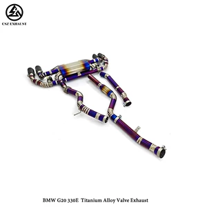 BMW G20 320E 330E hibrid titan klapanlı səsboğucu arxa qaz borusu