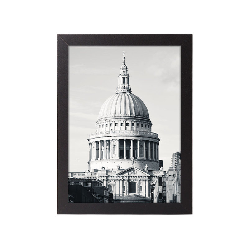 Cross-Border Simple Square Wooden Photo Frame 6inch A4A3 Wall-Mounted Photo Frame Display Stand Picture Frame Photo Wall Combination Set