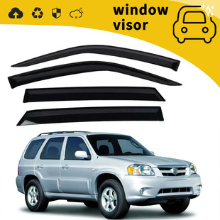 Tribute Door Rain Shield Window Rain Eyebrow Modification Decoration for 02-06 Mazda Triton