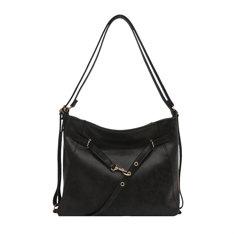 Pazy viento suave de piel de color sólido bolso para mujeres 2024 nuevo estilo de estilo francés textura de viaje literario para salir bolso de hombro debajo de las axilas