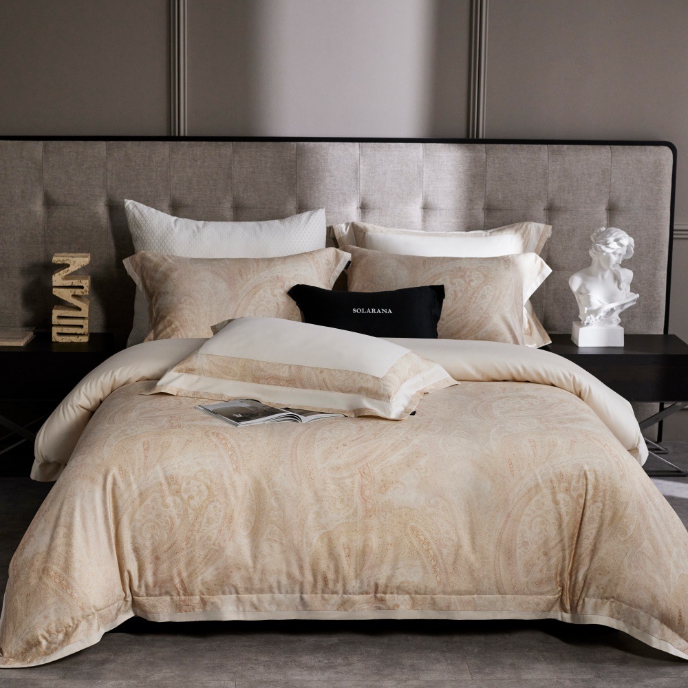 Set copripiumino elegante in cotone tencel spazzolato_voghion.com