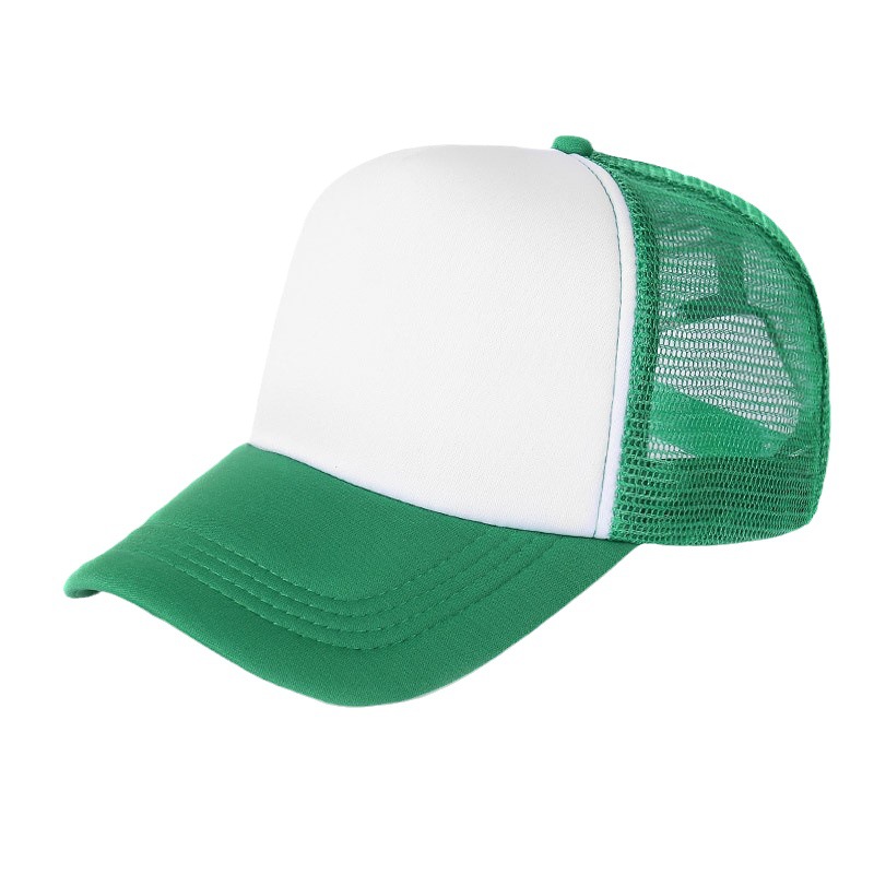 Gorra de malla de esponja logotipo personalizado impresión gorra de béisbol para niños hombres y mujeres protección solar sombrero de sol gorra publicitaria