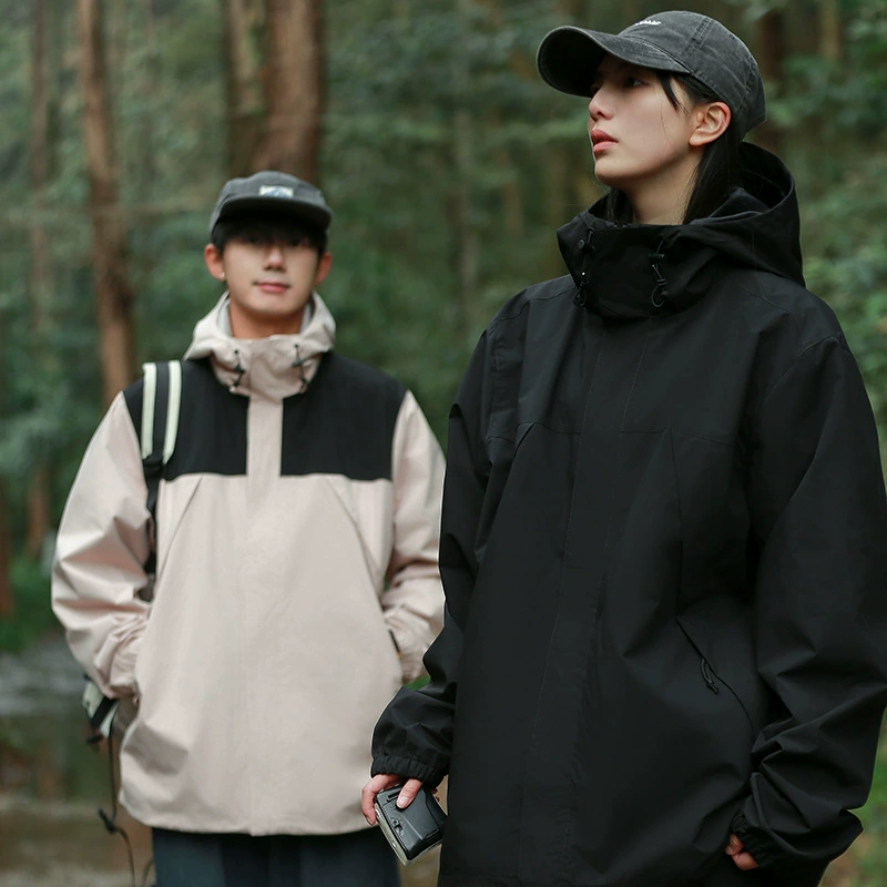 Европейская и американская новинка: однослойная куртка-софтшелл для активного отдыха, ветрозащитная и водонепроницаемая, для пар, функциональная одежда для альпинизма