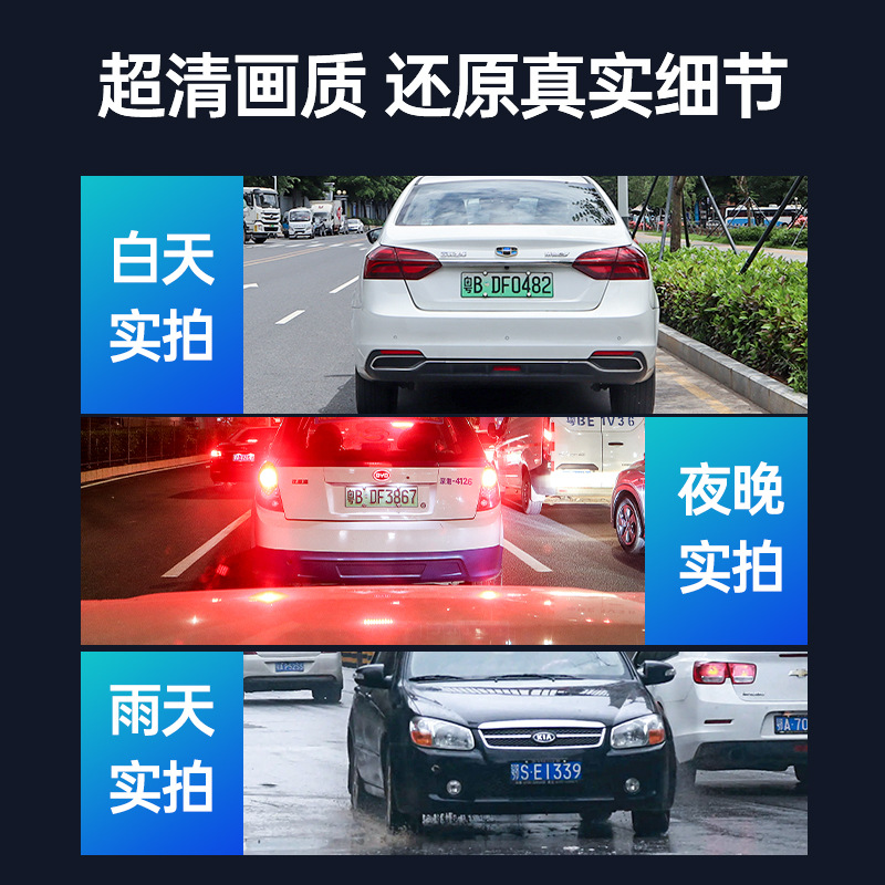 新しい4k hd 10インチ12インチ全画面ストリーミングバックミラードライブレコーダーデュアルレンズ音声制御wifi