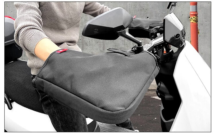Fujian Super Electric Scooter Handlebar Gloves for Men and Women, Windproof, Thickened Cotton Hand Protectors, Motorcycle Handlebar Covers for Winter Warmth