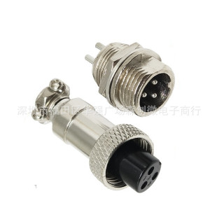 GX12���ղ��^ 2/3/4/5/6PIN ֱ��12mm 4о ��|�B������ĸ�^/����