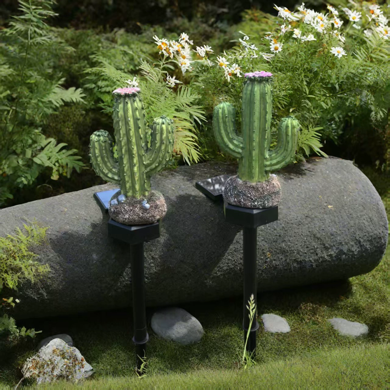 (Cross-border trading), LED bulb solar-powered, atmospheric pumpkin lantern for gazebo, new collection, cactus