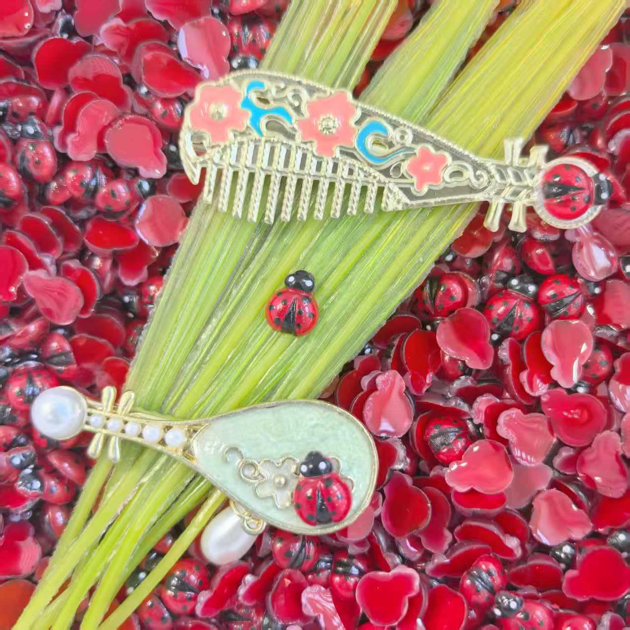 仿真七星瓢虫树脂饰品配件文具玩具服饰工艺品小配饰_05.jp