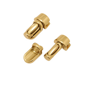 Brass mini lock high-grade bullet switch lock DIY handmade leather pure copper small size lock hardware accessories