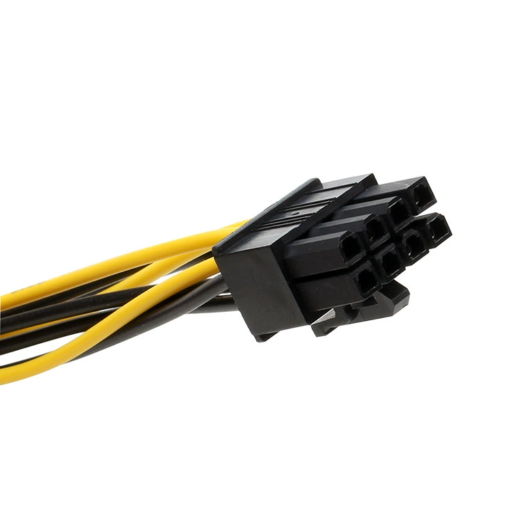 Double 4P to 8P (6+2) graphics card power cord 2 large 4PIN to recipe 8pin power cord dual 4P 8P 8P