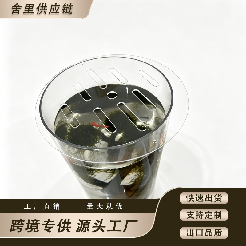 高透明亚克力圆形鱼缸盖板防猫防跳防尘防溅水乌龟缸隔水盖=
