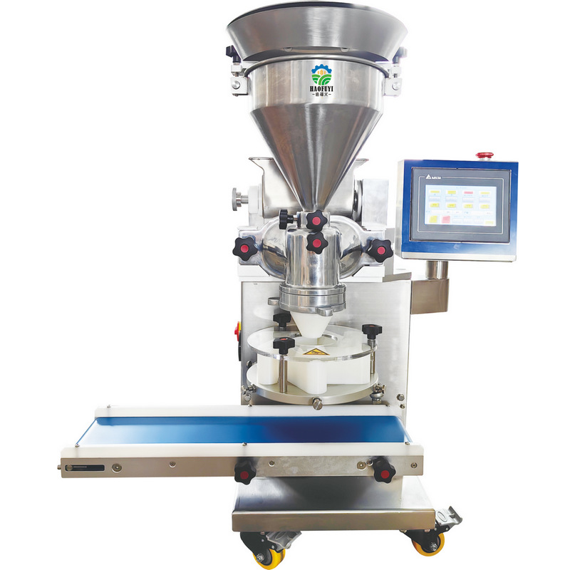 Mini máquina automática de embalaje y relleno multifuncional para molde de pastel de luna y equipo de máquina de embalaje y relleno comercial de pastel y bolón