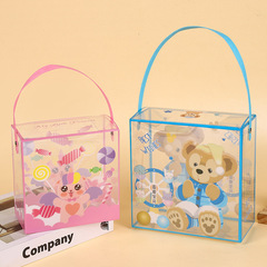 Exquisite transparent pink unicorn 100-day banquet souvenir gift box cartoon baby full moon birthday snack packaging box