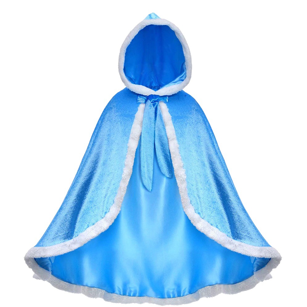 Navidad ropa para niños Frozen princesa Elsa capa chal rendimiento de la muchacha traje Elsa chal