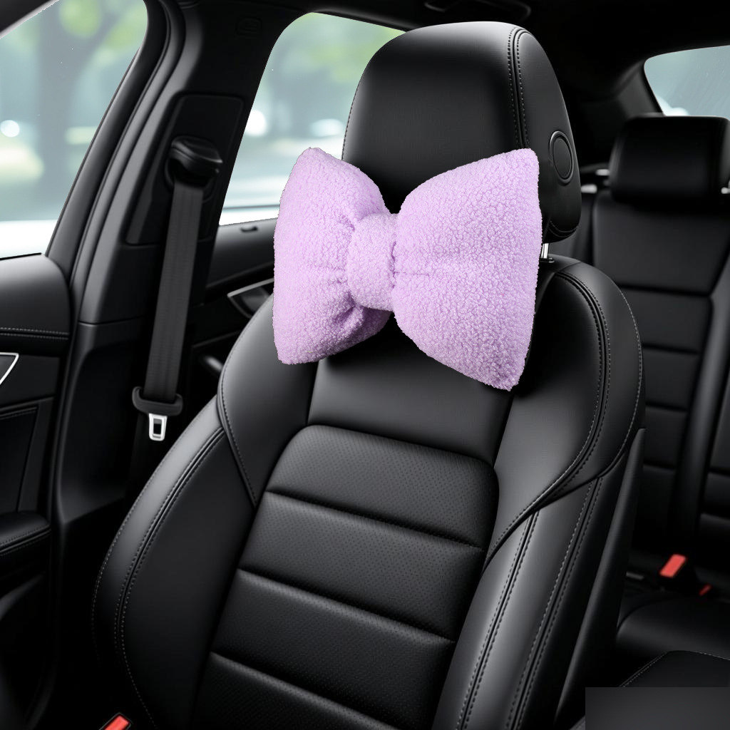 Cochecabezas de automóviles almohada de abrazamiento de cordero calentamiento de cochecabezas de automóviles de invierno protección de cuello accesorios interiores de automóviles simples