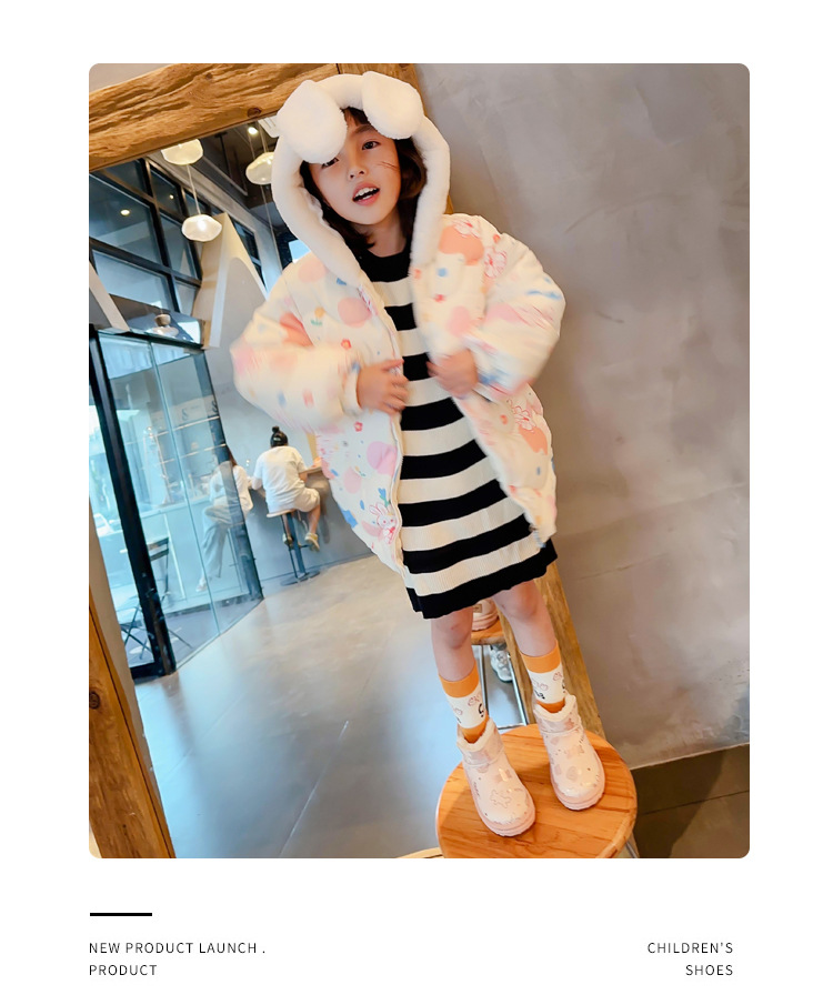 Simpatiche scarpe di cotone da ragazza 2023 nuovi stivali invernali di cotone morbidi e spessi isolanti, antiscivolo, stivali da neve per ragazzi,_voghion.com