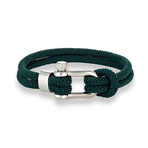 U Shape Pattern Casual Simple Style U Shape 304 Stainless Steel Rope Wholesale Bracelets