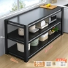 [Length 70 Width 40 Height 80—3 floors] Black kitchen countertop expansion