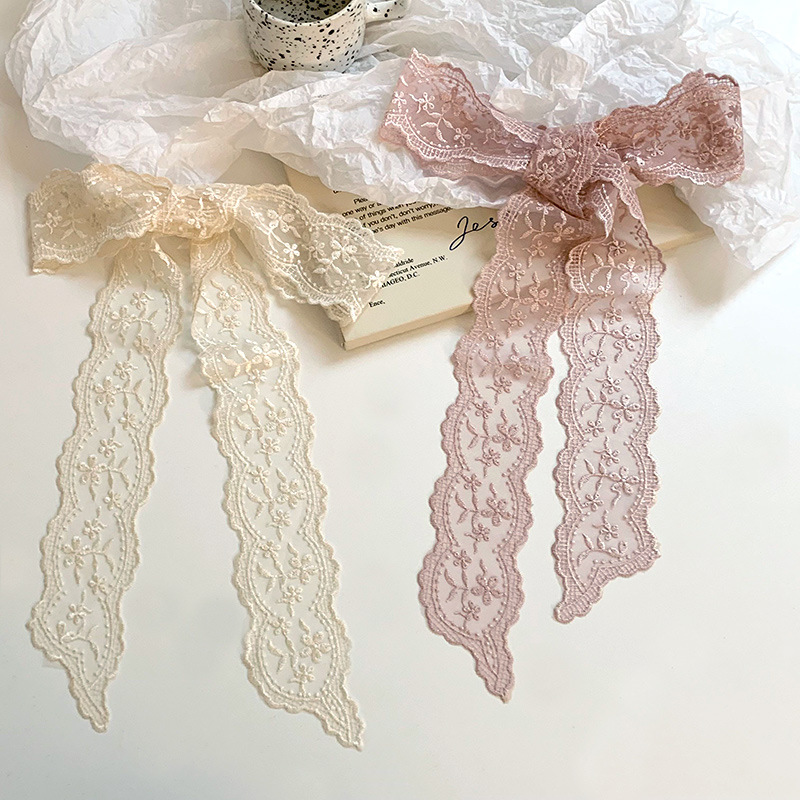 Pañuelo de seda de encaje, sensación de alta calidad, nuevo bolso atado, cinta larga, decoración de cinta, bufanda pequeña, turbante multiusos, cinturón de cinta para el cabello