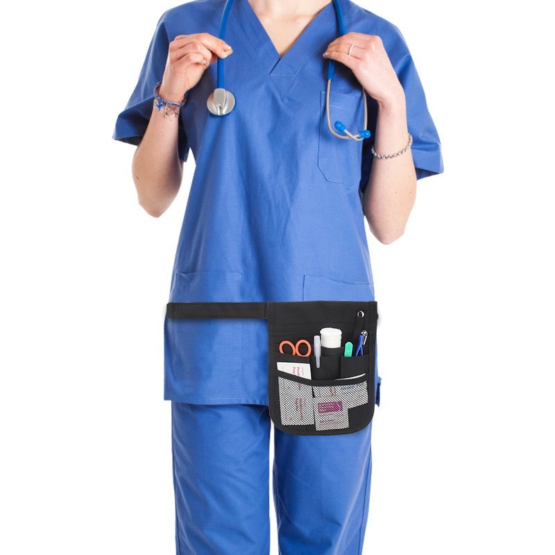 Nurse tool kit, portable home medical supplies bag, pet grooming tool waist bag, outdoor storage