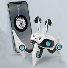 机甲炫酷风蓝牙耳机电竞游戏低延迟入耳式无线可挂脖批发立体声