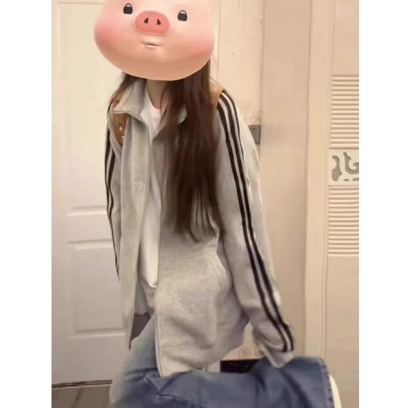 立领卫衣秋季外套女运动休闲上衣韩系chic别致开衫棒球服夹克女装|undefined