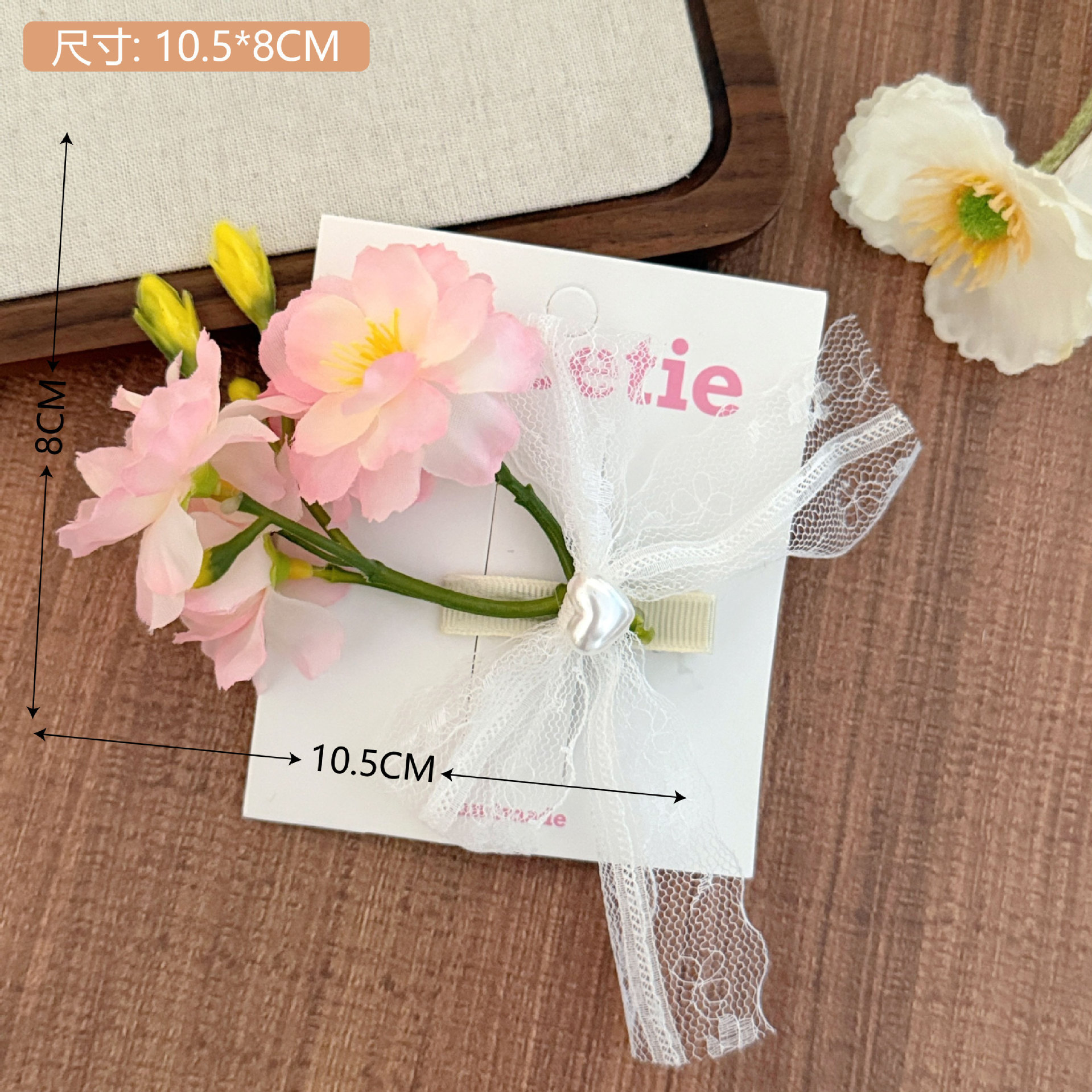 Nuevo super inmortal mallas flores clip de cabello adornamiento para el cabello de la cabeza de la niña dulce Sen sistema de clip de tiburón una palabra agarrar clip al por mayor