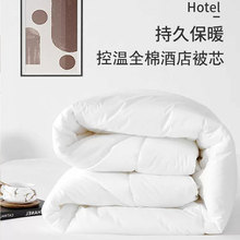 宾馆磨毛纯白四件套民宿专用仿绒被芯宾馆被子被芯酒店布草可定