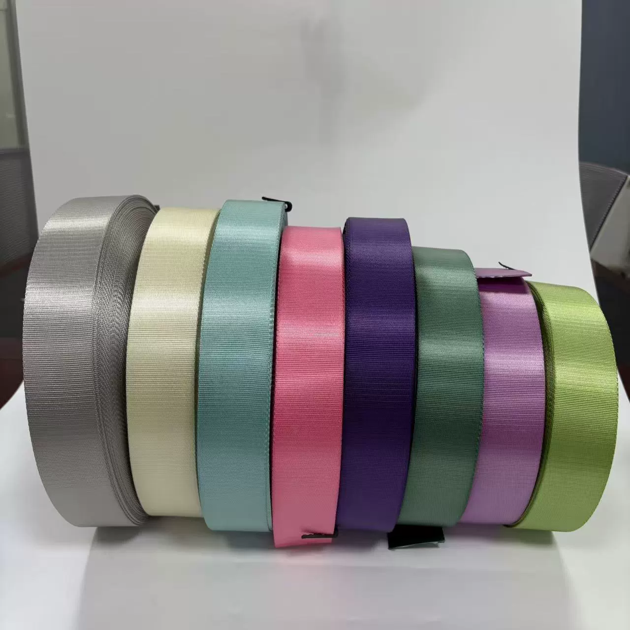 Нейлоновые тонкие линии, плотные линии, лента шириной 45 мм, яркие цвета, тонкая текстура, бесплатные образцы, аксессуары для багажа